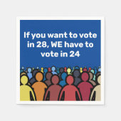Wir müssen 24 abstimmen serviette (Vorderseite)