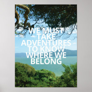 Wir müssen Advetures nehmen Poster