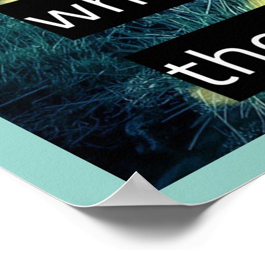 Wir müssen dankbar sein poster (Ecke)