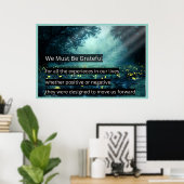 Wir müssen dankbar sein poster (Heimbüro)