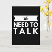 Wir müssen reden karte (Gelbe Blume)