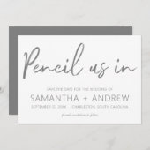 Wir müssen Save the Date einladen (Vorne/Hinten)