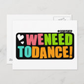 Wir müssen tanzen postkarte (Vorne/Hinten)