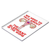 Wir müssen über den Elefanten in der Frau sprechen Notizblock (Linke Seite)