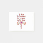 Wir müssen über den Elefanten in der Frau sprechen Post-it Klebezettel (Vorderseite)