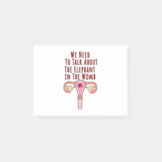 Wir müssen über den Elefanten in der Frau sprechen Post-it Klebezettel (Vorderseite)