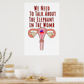 Wir müssen über den Elefanten in der Frau sprechen Poster (Küche)