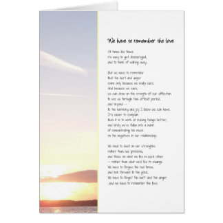 Wir müssen uns die Liebe merken... Beziehungen