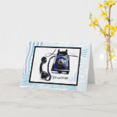 Wir müssen Vintage Telefonkarte sprechen Karte (Gelbe Blume)