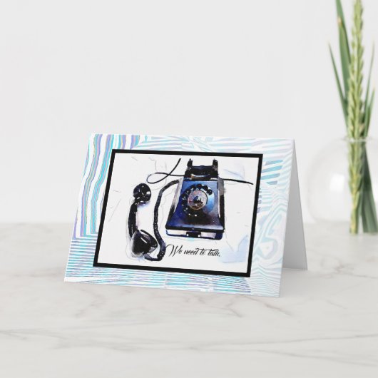 Wir müssen Vintage Telefonkarte sprechen Karte (Vorderseite)
