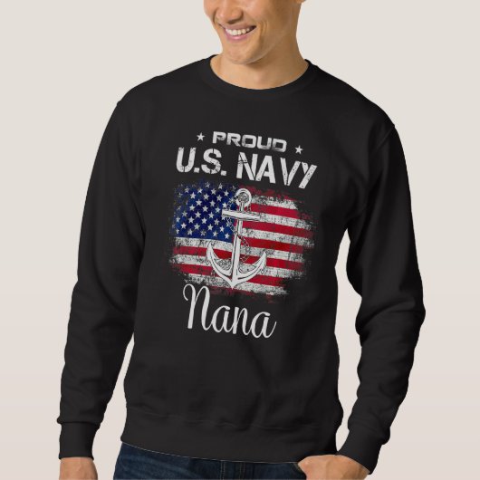 Wir Na Vy Proud Nana Proud uns Na Vy Grandma Mutte Sweatshirt (Vorderseite)
