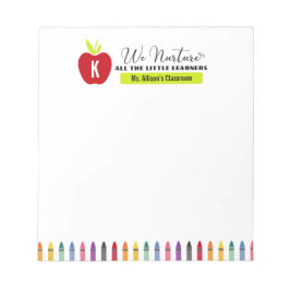 Wir nähren alle kleinen LernerInnen Notizblock