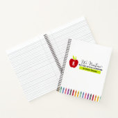 Wir nähren Rainbow Crayons Grundschule Notizblock (Innenseite)