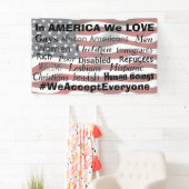 Wir nehmen jeder, Antihass-Protest-Zeichen an Banner (Insitu)