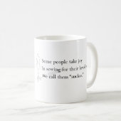 "Wir nennen dann Suckas" Tasse (VorderseiteRechts)