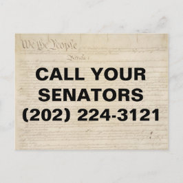 Wir nennen die Verfassung unserer Senatoren Postkarte