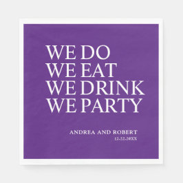 Wir Party Hochzeitcocktail Serviette