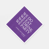 Wir Party Hochzeitcocktail Serviette (Ecke)