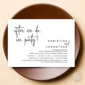 Wir Party, Hochzeitsessen, Schwarz Einladung