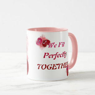Wir passen perfekt zusammen Romantischer Valentins Tasse