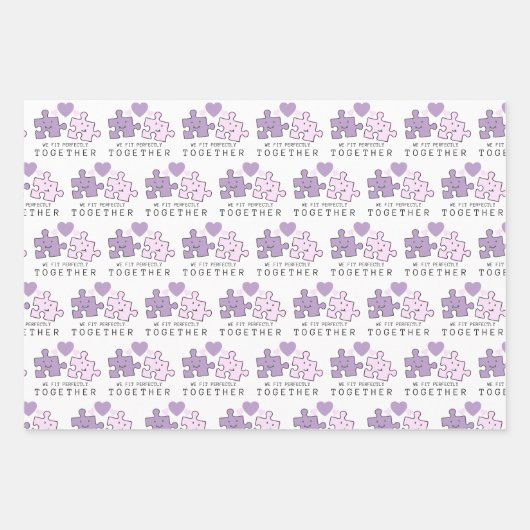 Wir passen perfekt zusammen und verpacken Papierbl Geschenkpapier Set (Vorderseite 3)