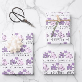 Wir passen perfekt zusammen und verpacken Papierbl Geschenkpapier Set