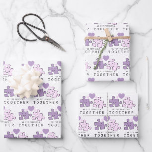 Wir passen perfekt zusammen und verpacken Papierbl Geschenkpapier Set