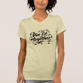 Wir passen zusammen Brush Script Splatters T-Shirt (Vorderseite)