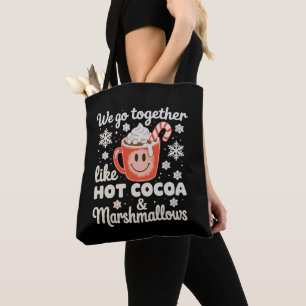 Wir passen zusammen wie heiße Kakao-Marshmallows W Tasche