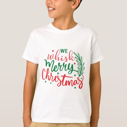 Wir pfeifen frohe Weihnachten T-Shirt (Vorderseite)