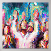 Wir preisen dich Abstract Poster (Vorne)