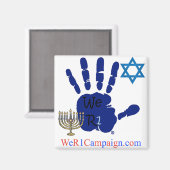 Wir R1 Jewish Hand Magnet (Vorderseite/Rückseite)