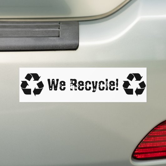 Wir recyceln autoaufkleber (Auf Auto)