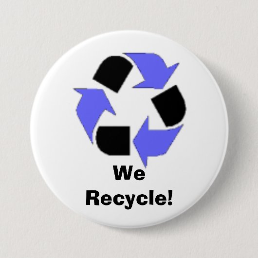 Wir recyceln! button (Vorderseite)