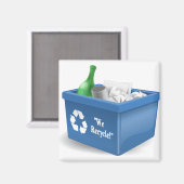 Wir Recycelte Magnet (Vorderseite/Rückseite)