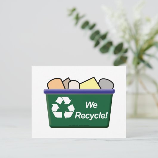 Wir Recycelte! Postkarte (Stehend Vorderseite)