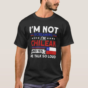 Wir reden so laut Vintage Stolz auf das chilenisch T-Shirt
