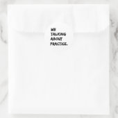 Wir reden über Praxis Runder Aufkleber (Tasche)
