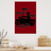 Wir regieren das Straßenposter (Biker) Poster (Küche)