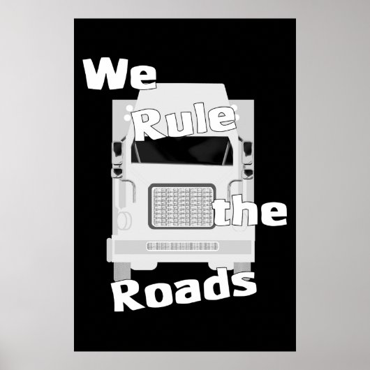 Wir regieren die Straßen (Semi) dunkles Poster (Vorne)