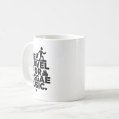 Wir reisen für Reggae Music Sticker Kaffeetasse (Vorderseite Links)