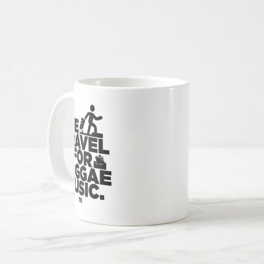 Wir reisen für Reggae Music Sticker Kaffeetasse (Vorderseite Links)