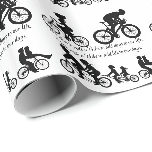 WIR REITEN EIN FAHRRAD GESCHENKPAPIER (Rolleneckpunkt)