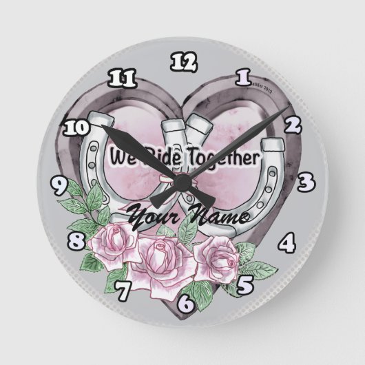 wir reiten gemeinsam Uhr (Vorderseite)