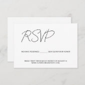 Wir reservieren Sitzplätze für Sie Budget Custom RSVP Karte (Vorne/Hinten)