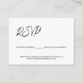 Wir reservieren Sitzplätze für Sie Template QR COD Begleitkarte (Vorderseite)