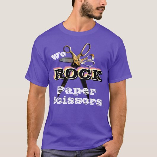 Wir Rock Paper Scissors Scrapbook T - Shirt (Vorderseite)