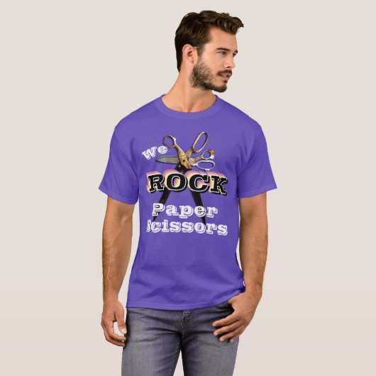 Wir Rock Paper Scissors Scrapbook T - Shirt (Vorne ganz)