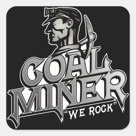 WIR ROCK QUADRATISCHER AUFKLEBER (Vorderseite)