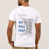 Wir rollen tief T-Shirt (Rückseite)